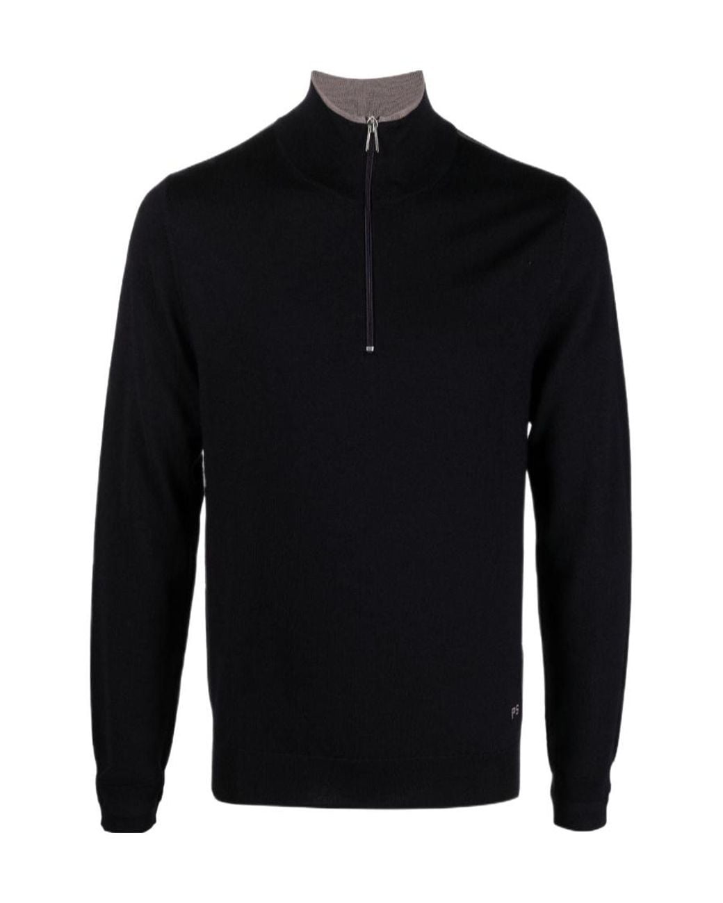 Paul Smith Blue Ps Paul Smith Logo Embroidered Polo Shirt for men