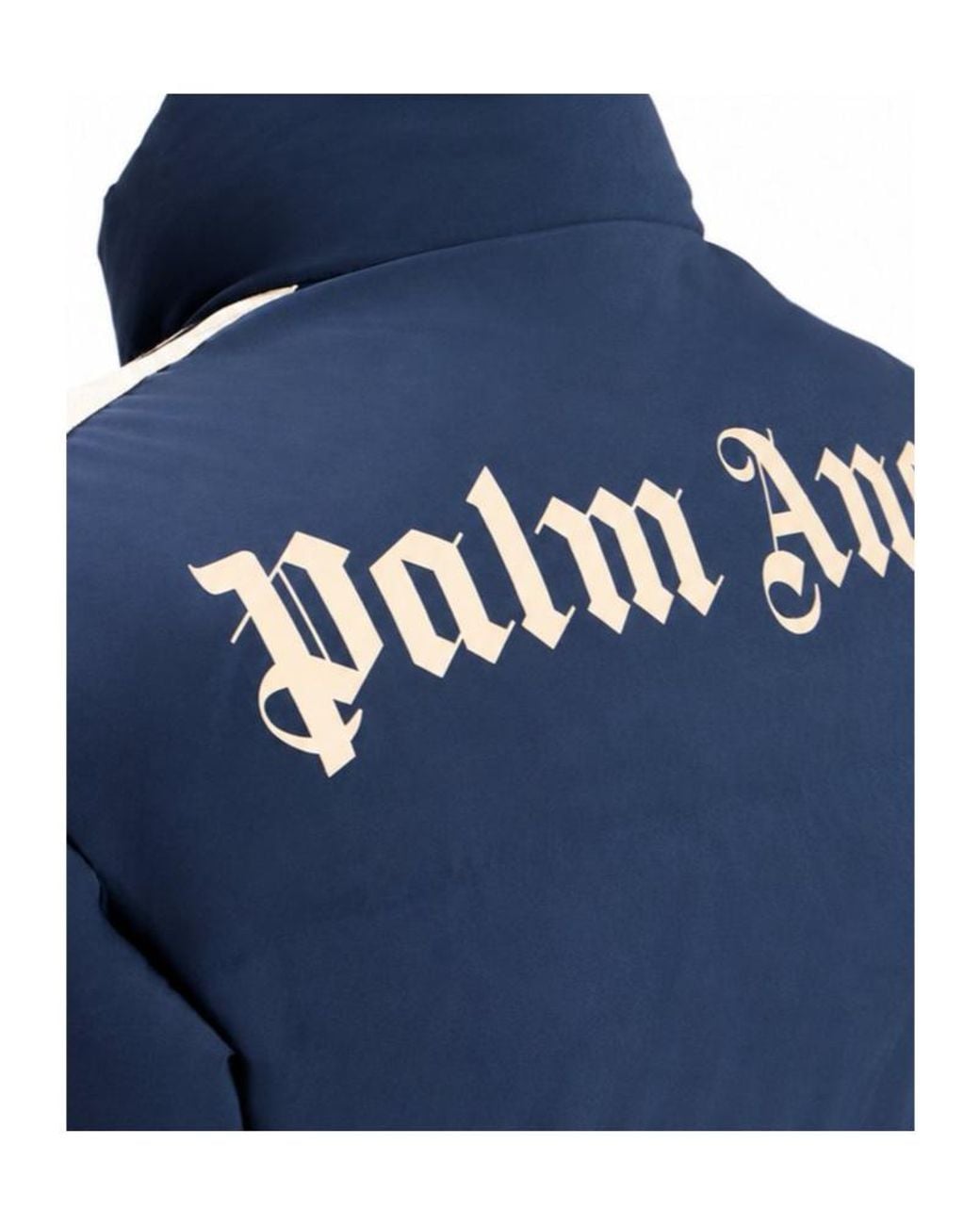 Palm Angels Blue Classic Logo Track Down Jacket for men