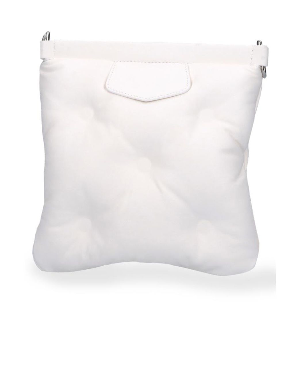Maison Margiela White Glam Slam Logo Patch Messenger Bag for men