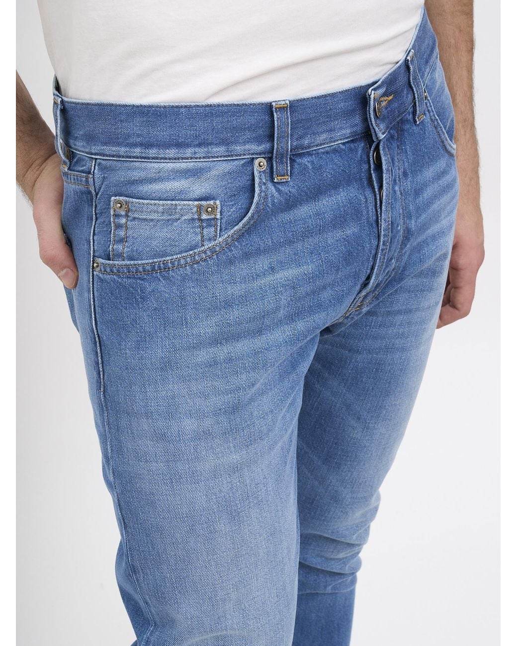 Dondup Blue Five-Pocket Jeans for men