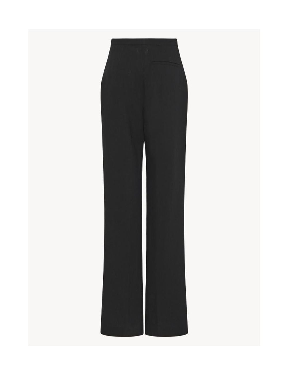 The Row Black Impressed Detail Casual Pants