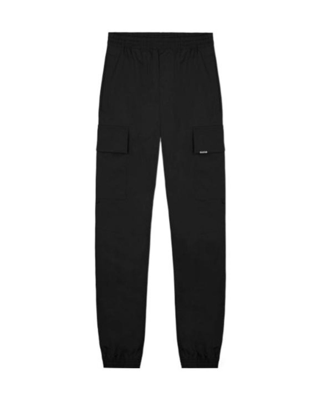 Represent Black Elasticated Cargo Pants for men