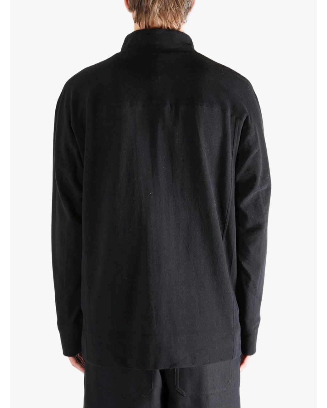 Omar Afridi Black Quarter-Zip Sweatshirt for men