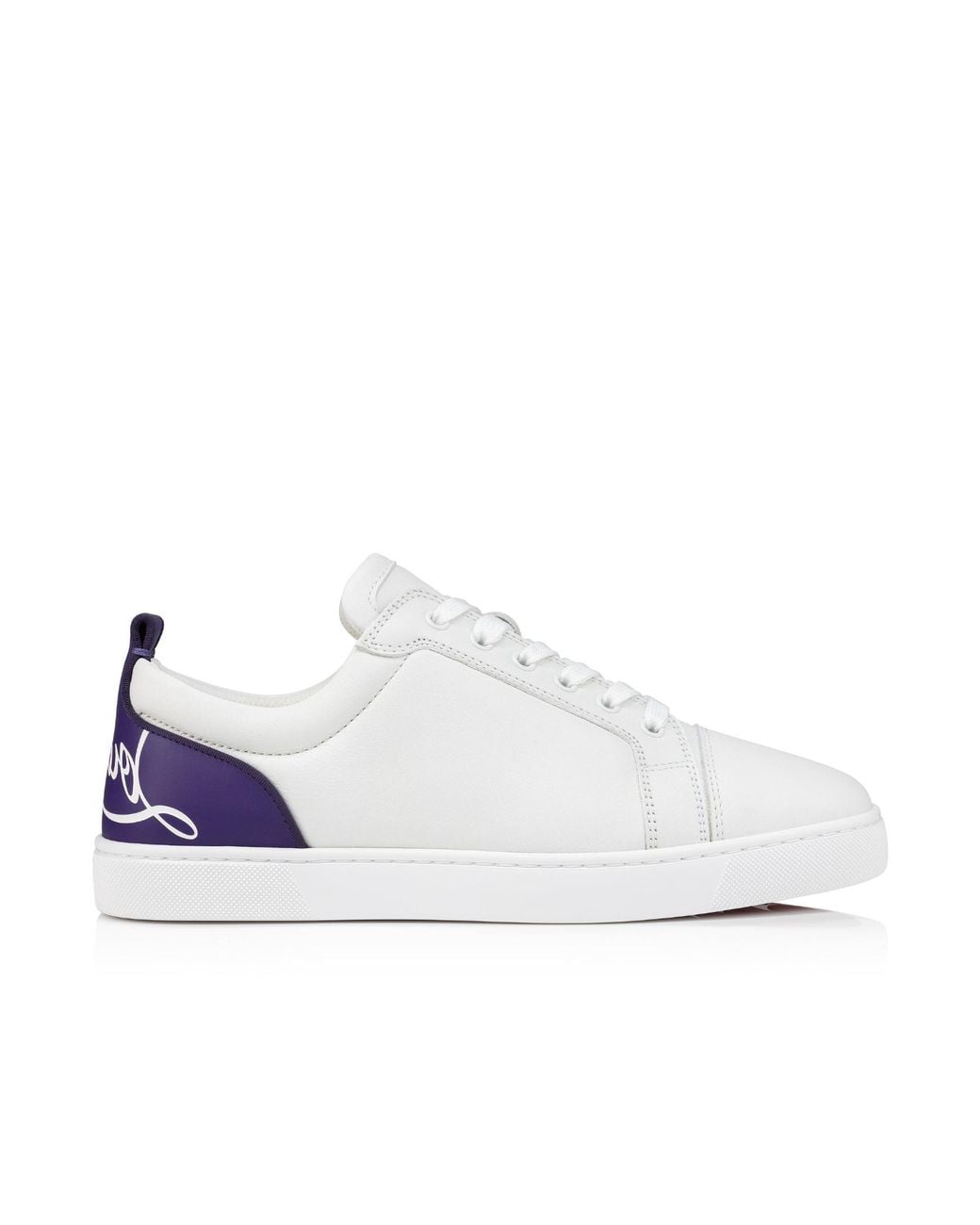 Christian Louboutin White Fun Louis Junior Lace-Up Sneakers for men