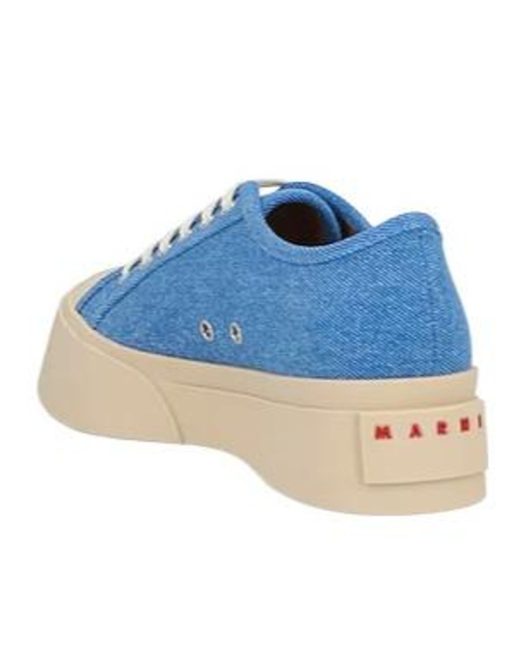 Marni Blue Plain Colour Trainers