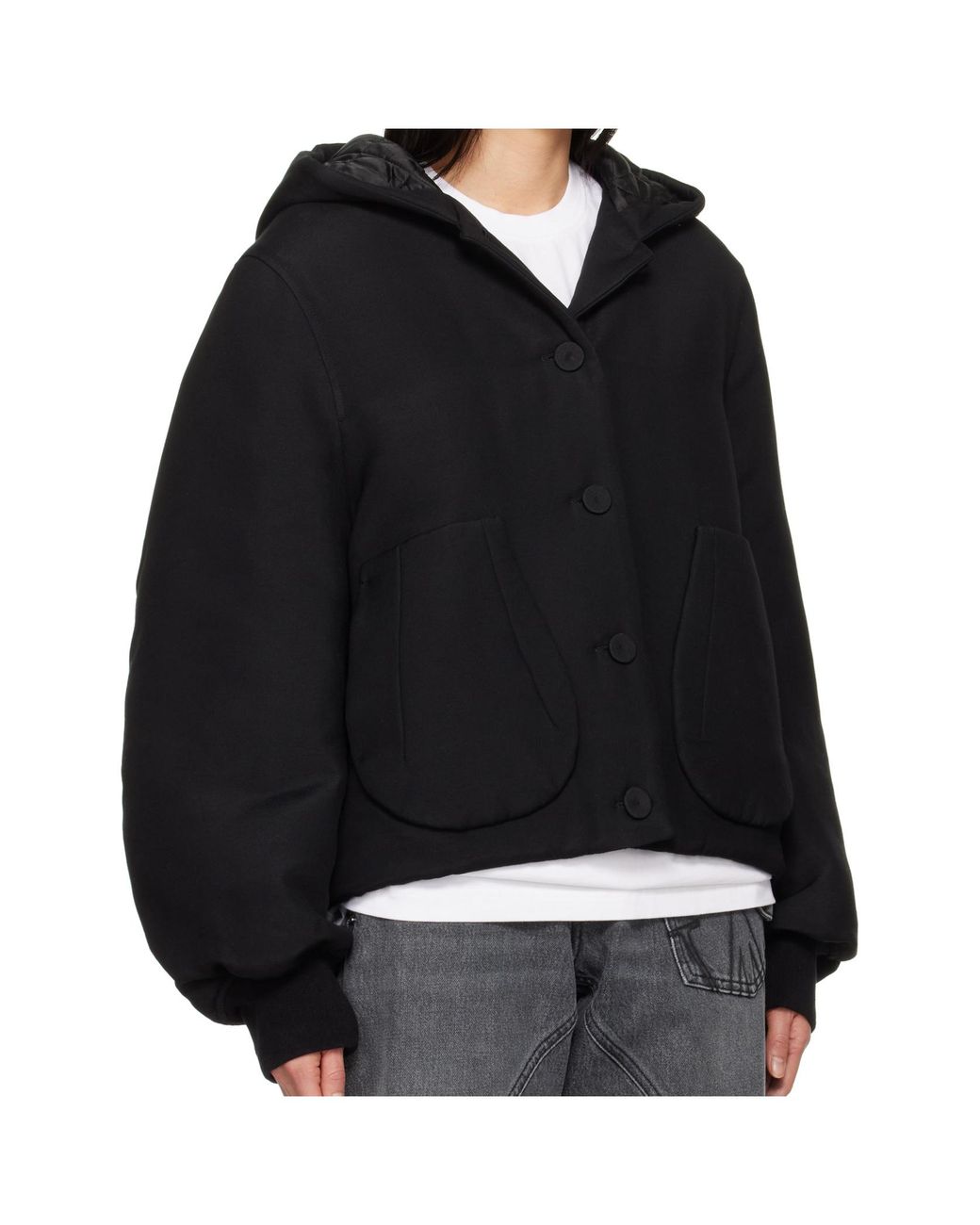 J.W. Anderson Black Hooded Jacket