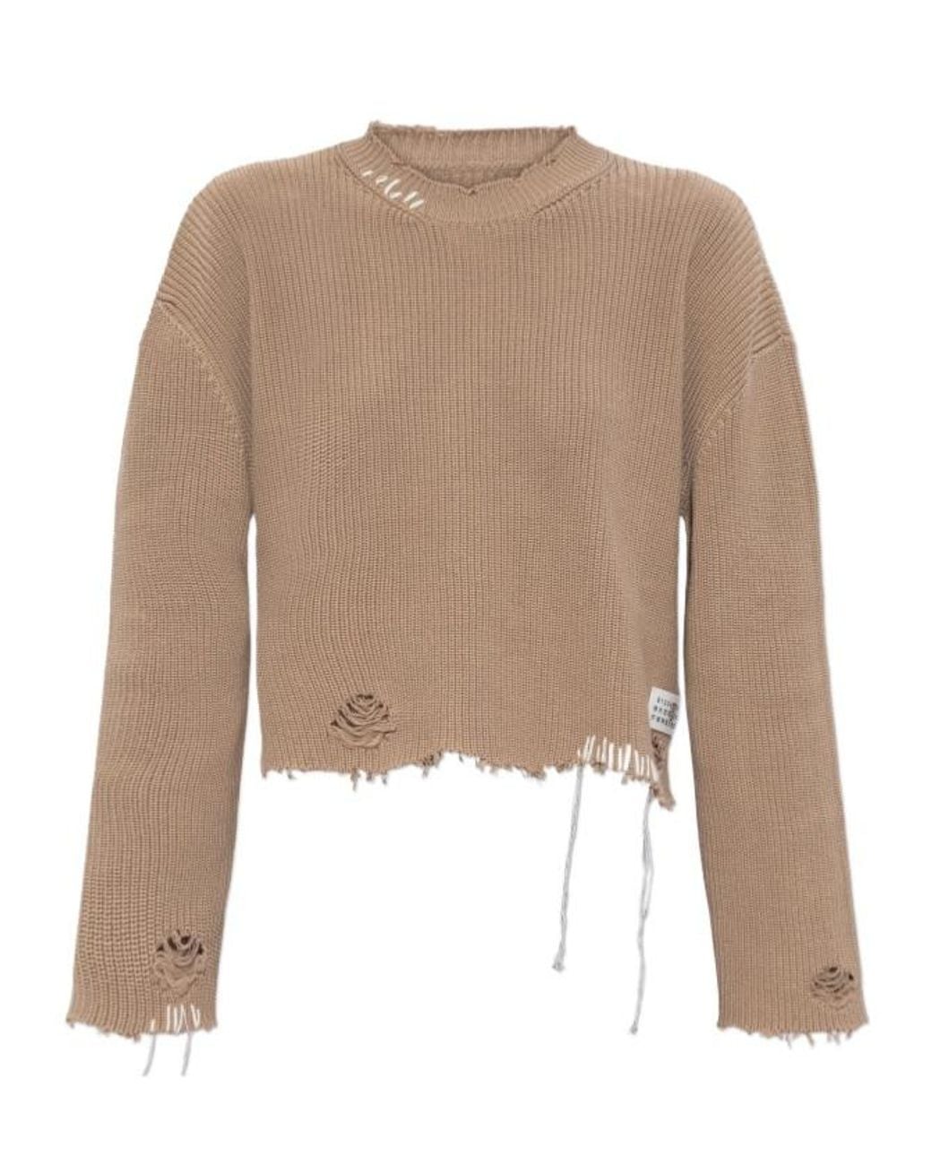 MM6 by Maison Margiela Natural Distresses Jumper