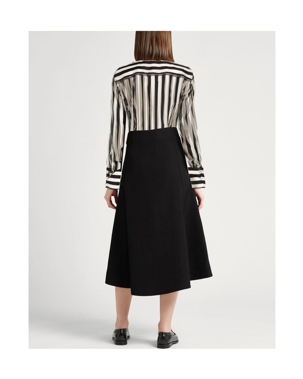 Sportmax Black Shirt Silk, Cotton