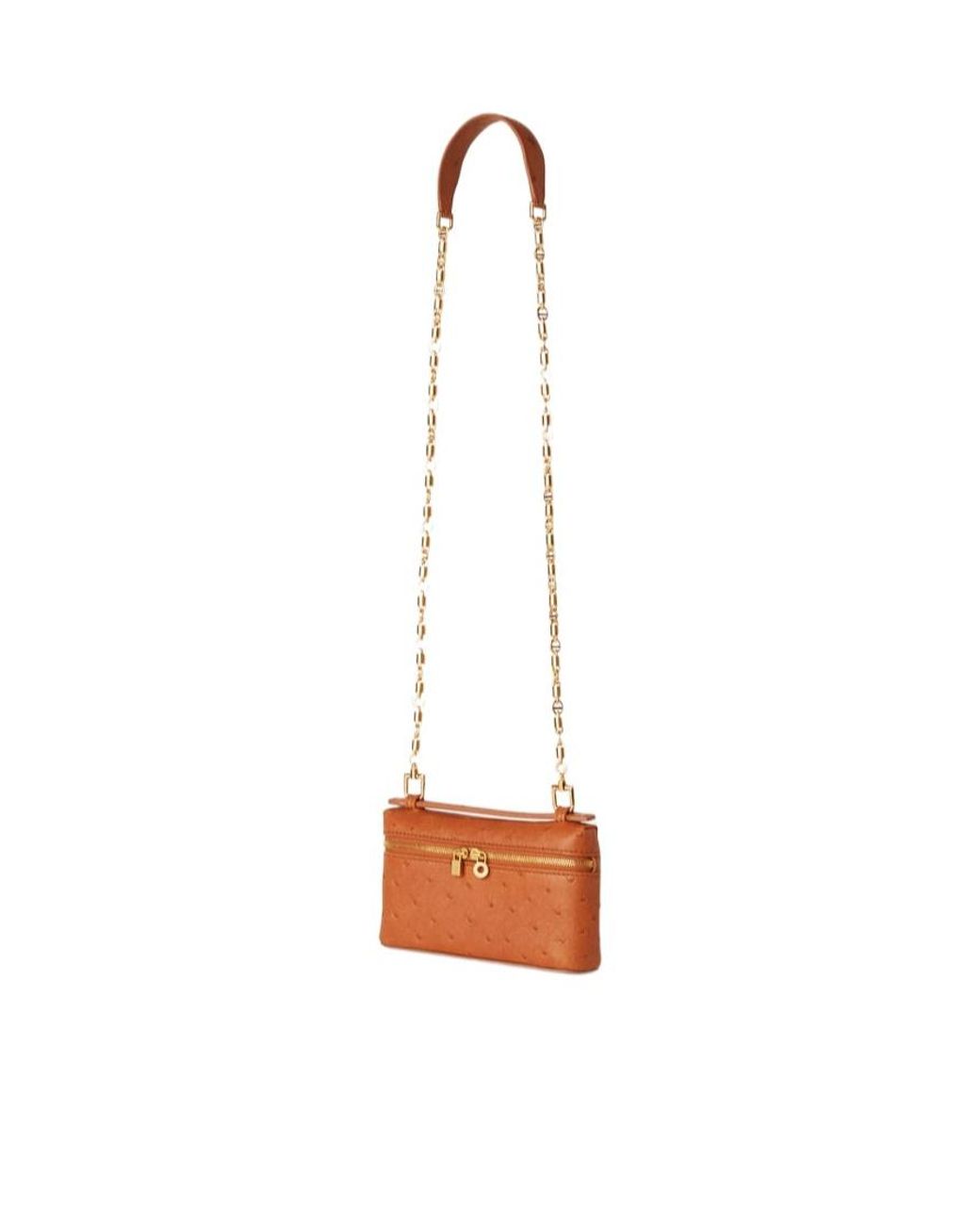 Loro Piana Orange Extra Pocket Mini Pouch