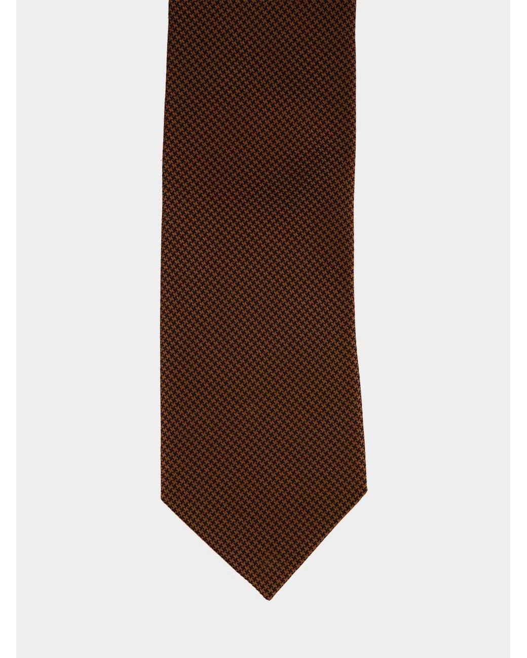 Tom Ford Brown Pointed-Tip Silk Tie for men