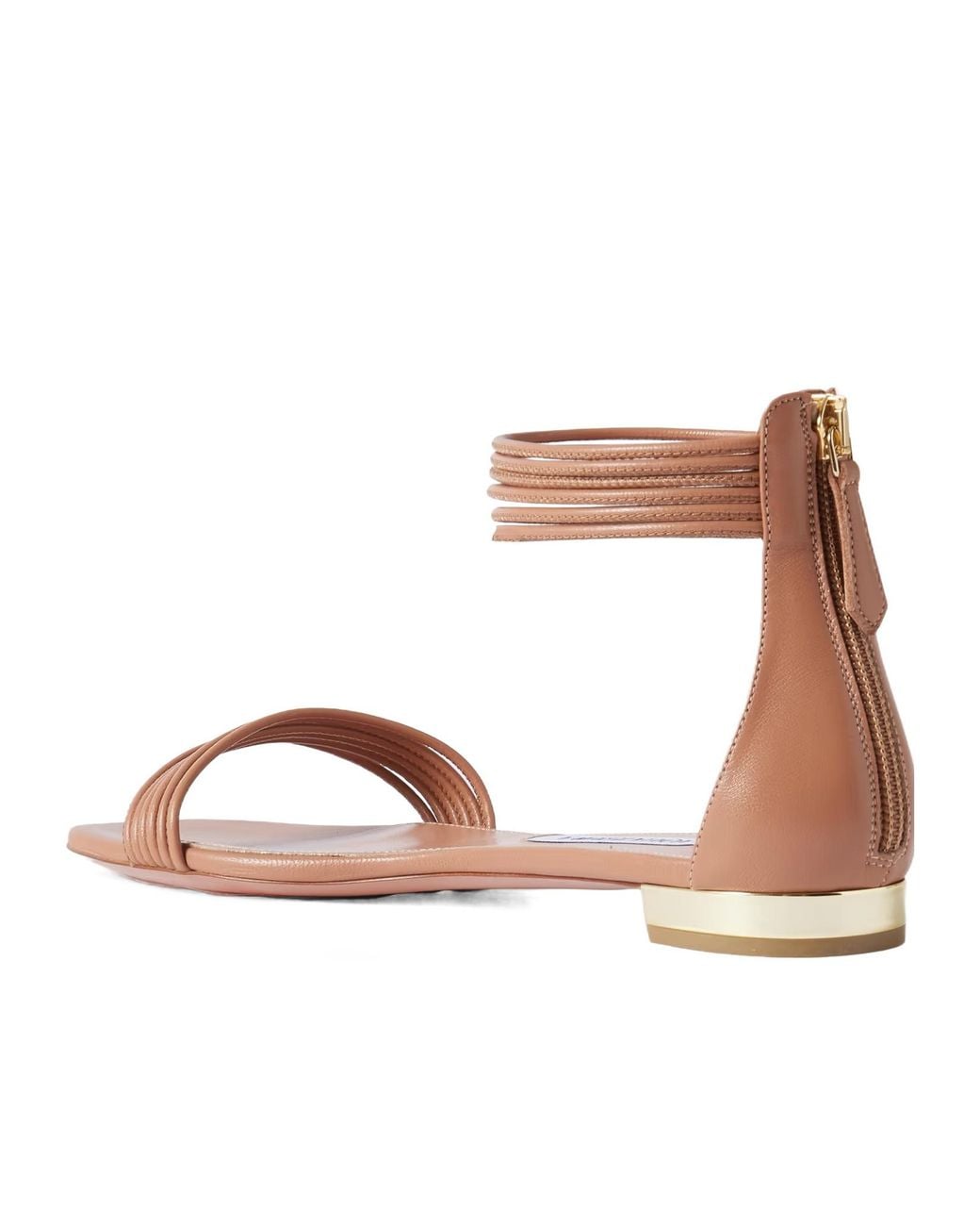 Aquazzura Multicolor Solid Color Leather Sandals