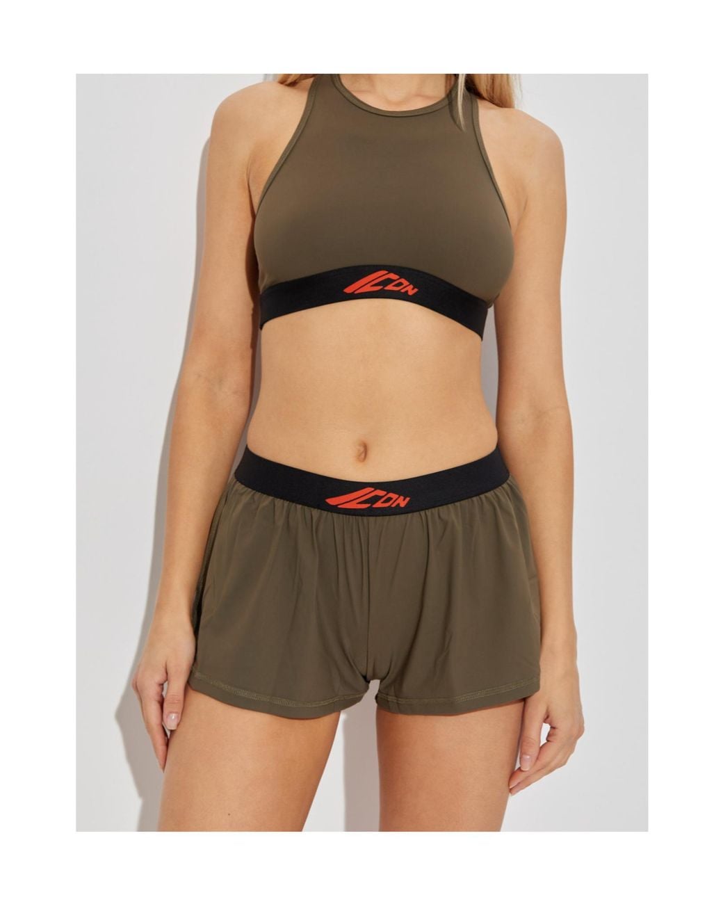 DSquared² Green Icon Printed Waistband Shorts