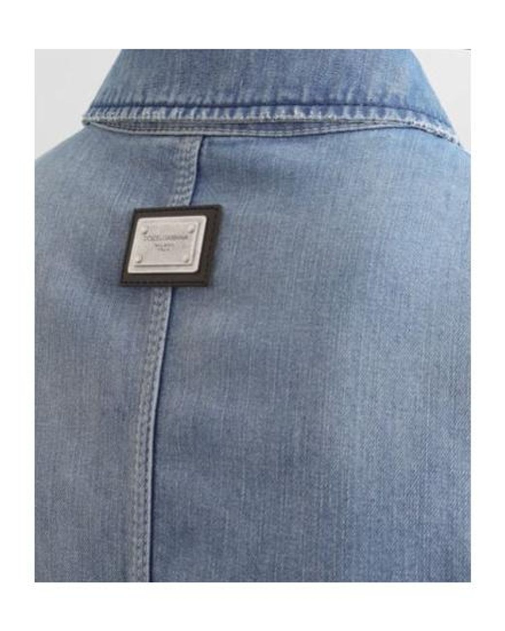 Dolce & Gabbana Blue Vintage Effect Denim Jacket for men
