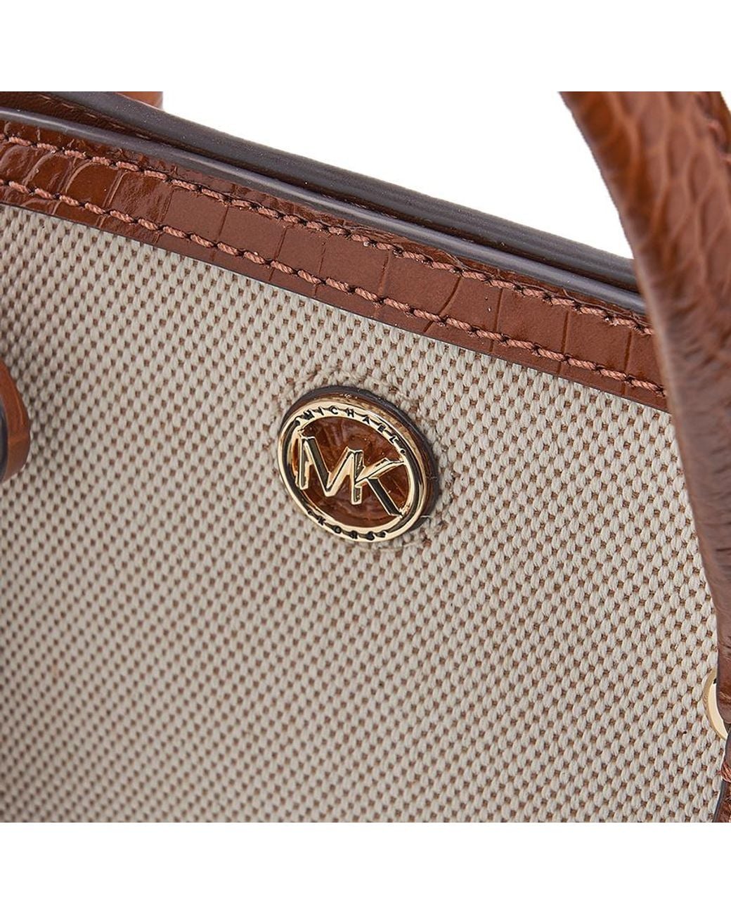 Michael Kors Natural Double-Handle Cross-Body Bag