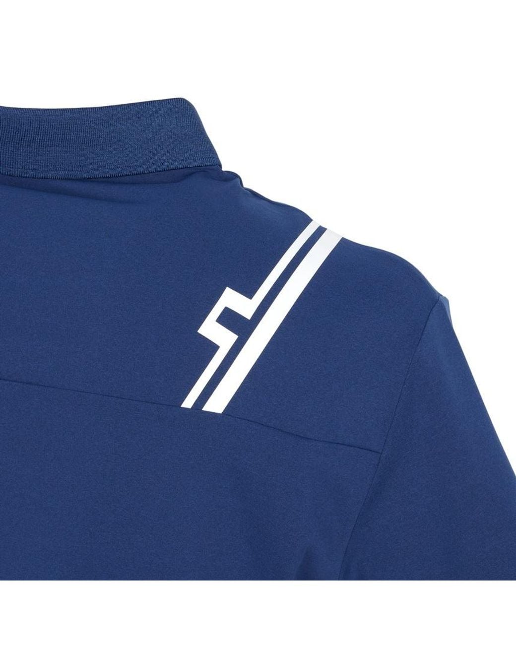 J.Lindeberg Blue Short-Sleeved Polo Shirt for men