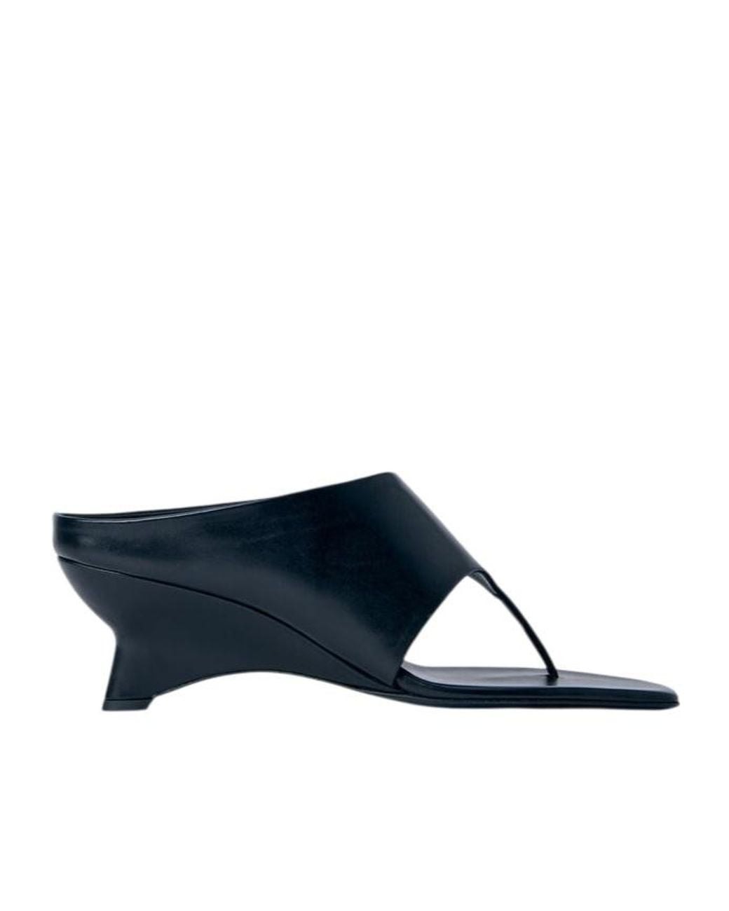Khaite Blue Marlow 55 Thong Mules