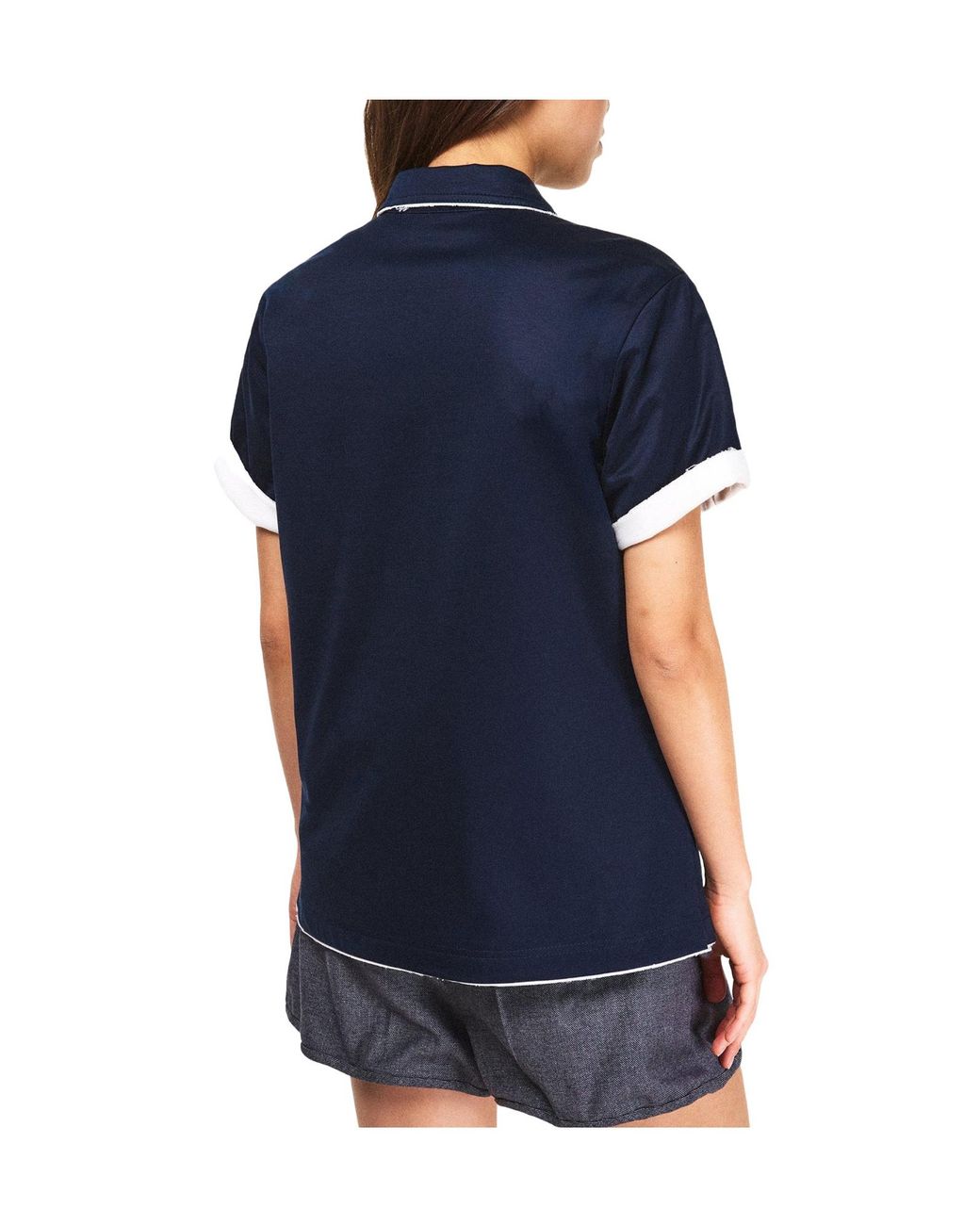 Prada Blue Short-Sleeved Polo Shirt