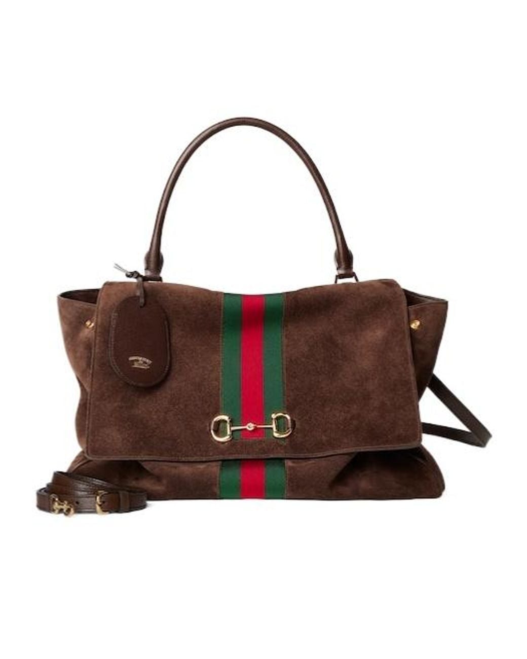 Gucci Brown Paparazzo Large Top Handle Bag