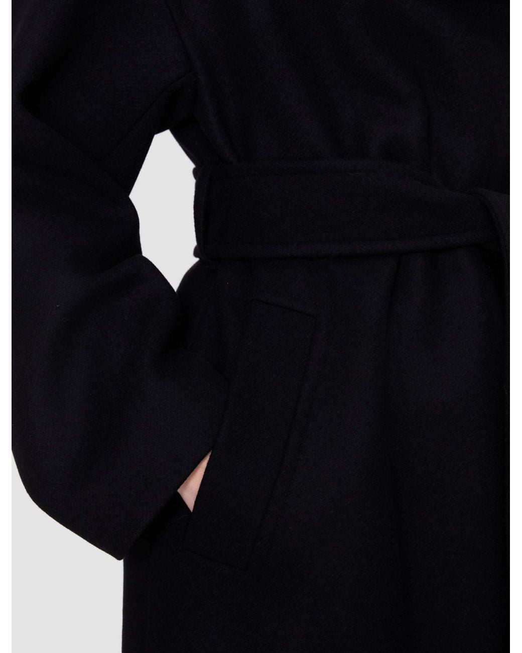 Joseph Black Belted Coat