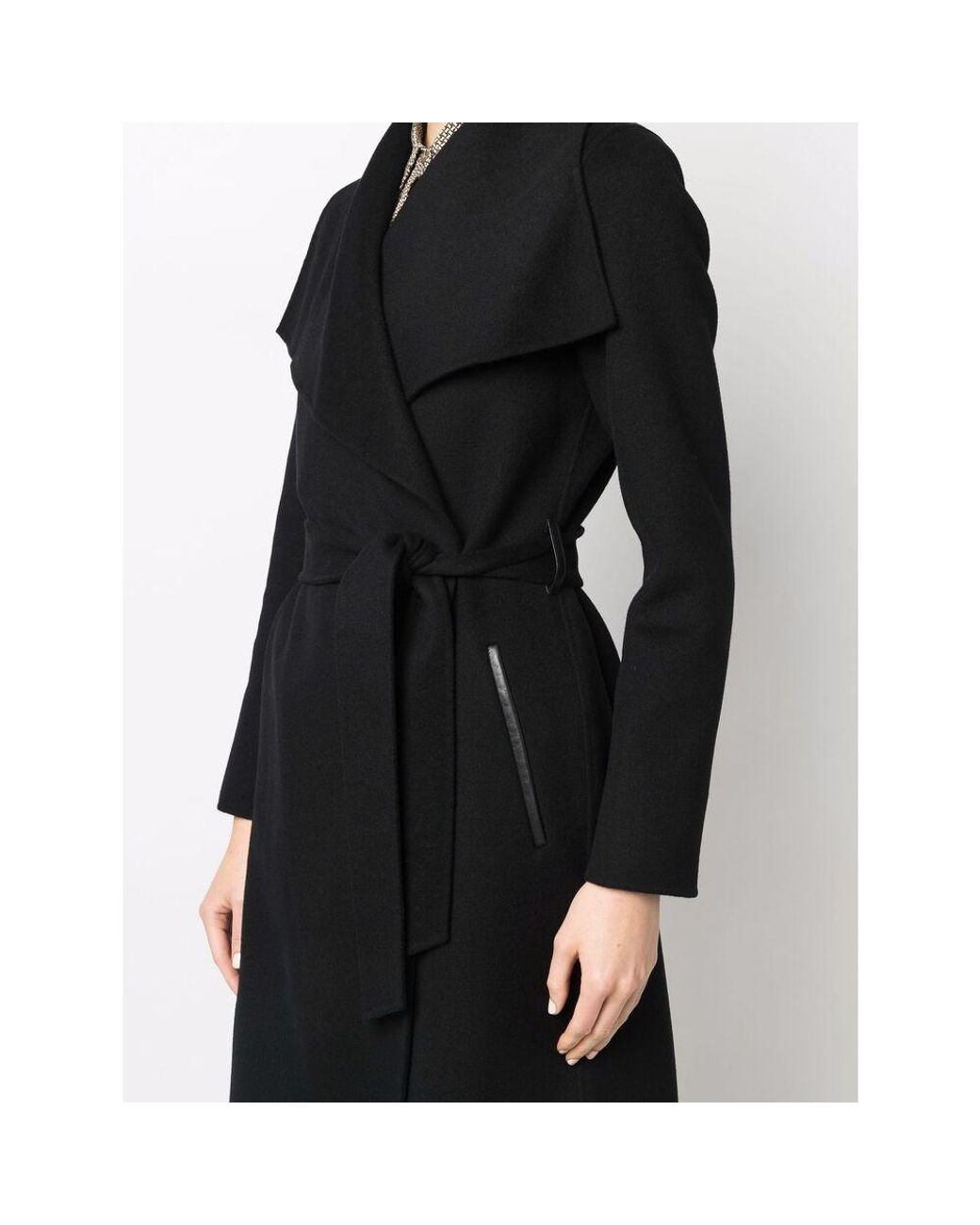 Mackage Black Belted Long Coat