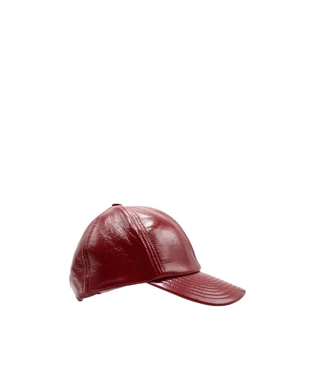 Courreges Red Logo-Patch Baseball Cap for men
