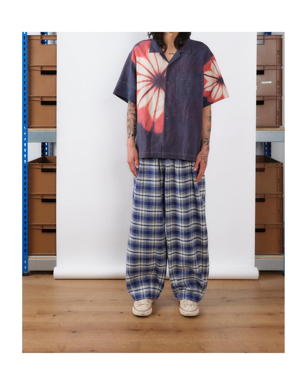 STORY mfg. Blue Greetings Shirt Ss for men