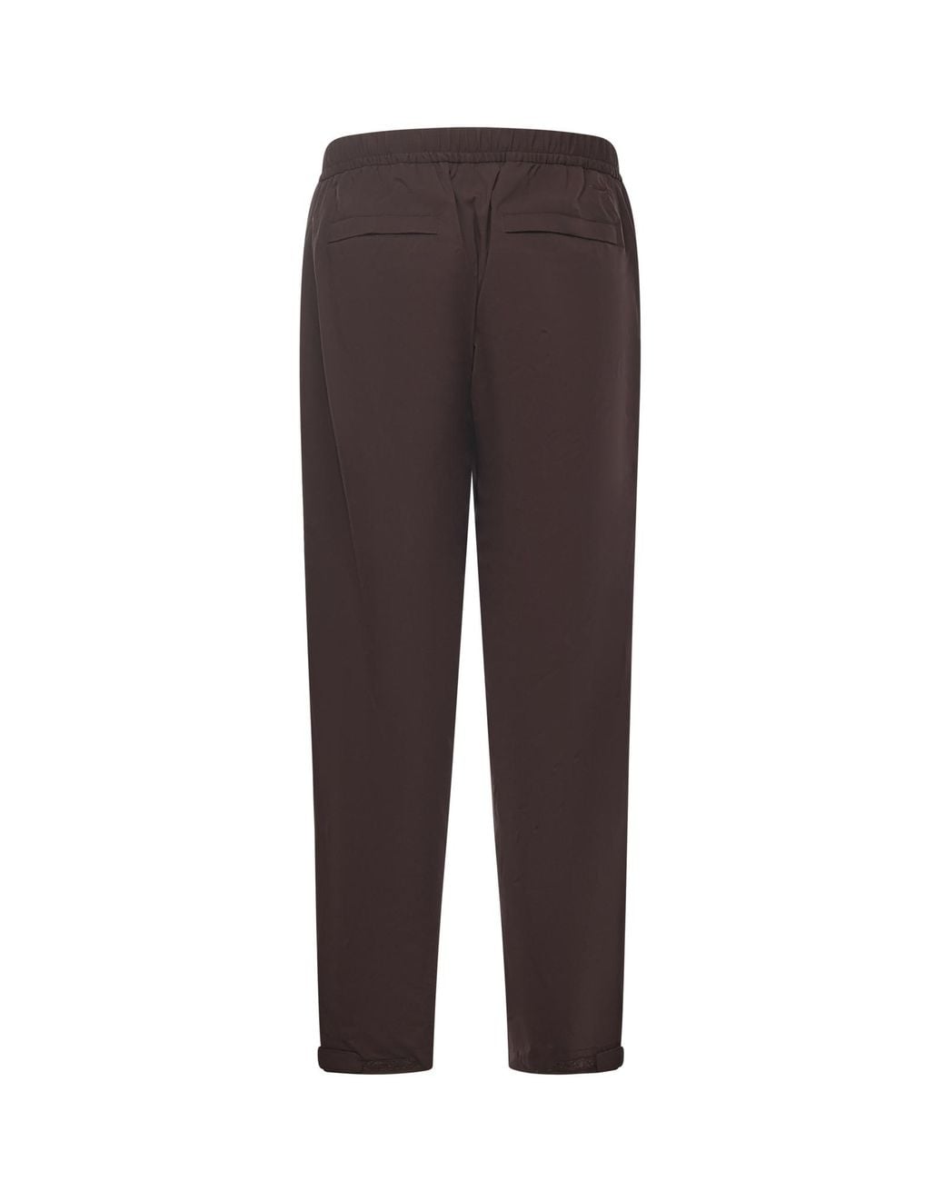 Herno Brown Laminar Elastic-Waist Pants for men