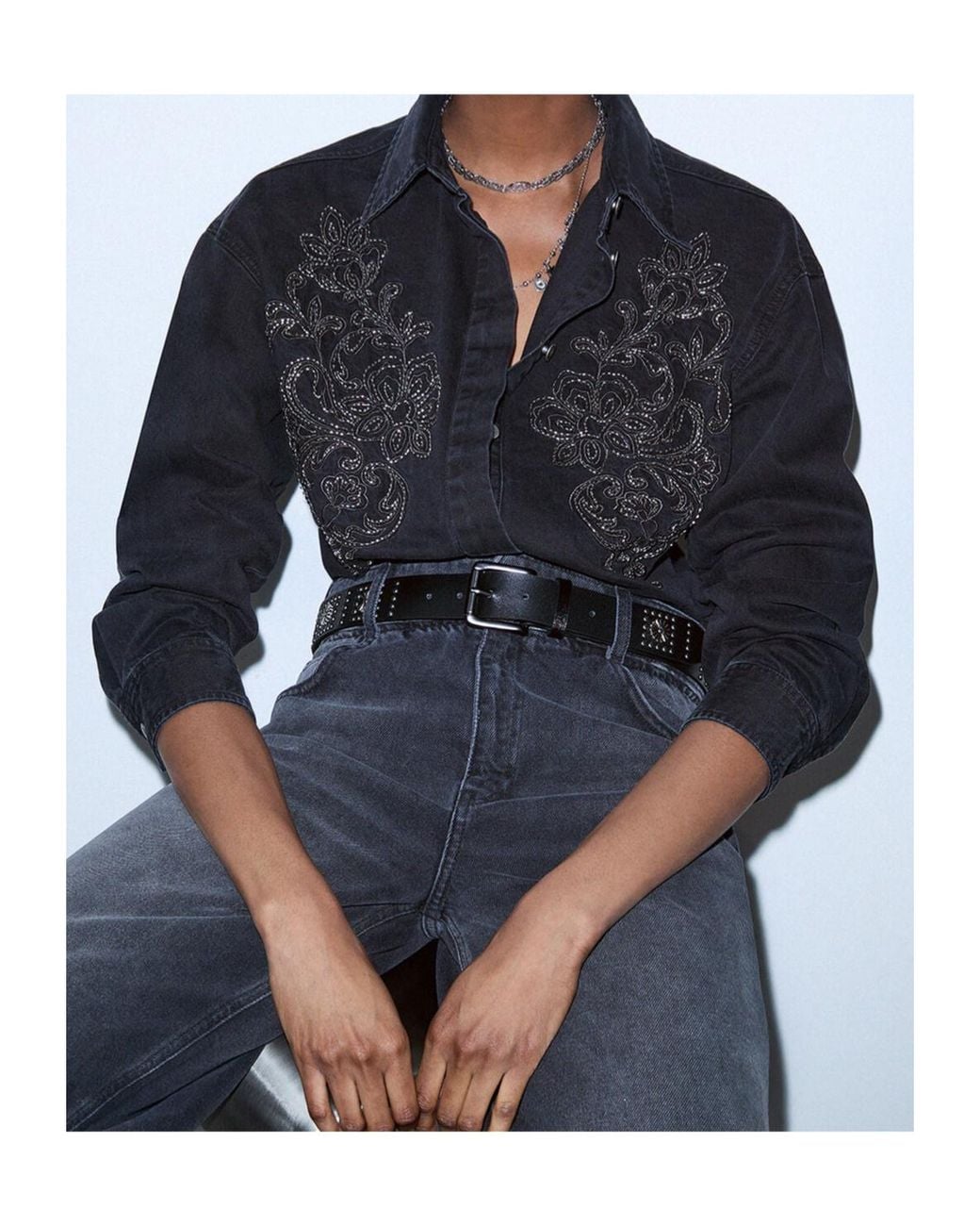 Liu Jo Black Shirt Bodysuit