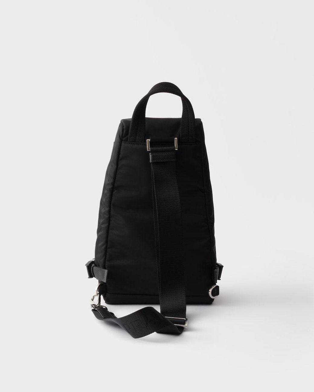 Prada Black Re-Nylon And Saffiano Leather Backpack for men