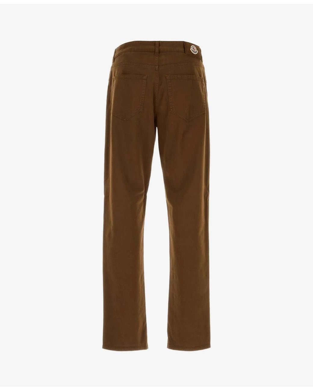 Moncler Brown Five-Pocket Straight-Leg Pants for men