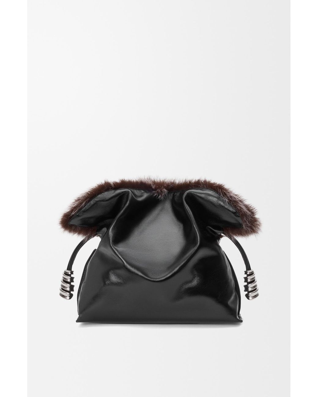 Loewe Black Medium Flamenco Clutch