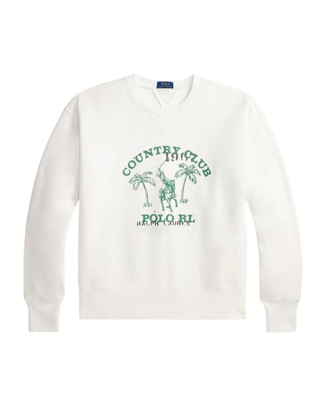 Polo Ralph Lauren White Versatile Comfortable Sweatshirt for men