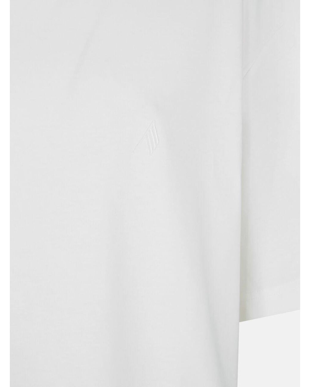 The Attico White The Logo Embroidered Oversized Jersey T-Shirt