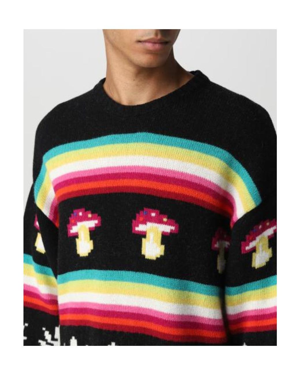 MSGM Black Logo Sweater for men