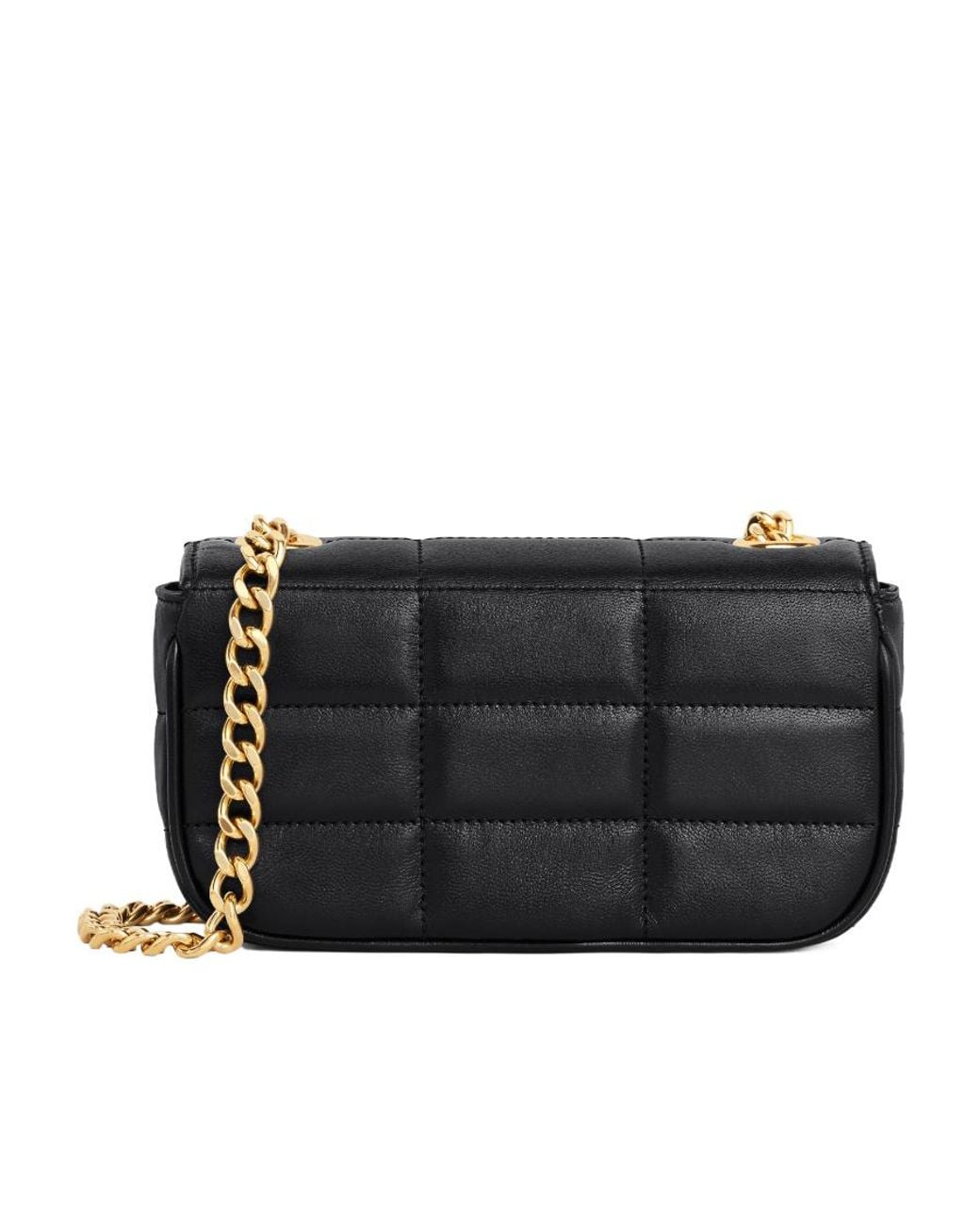 Céline Black Mini Shoulder Chain Matelasse Monochrome