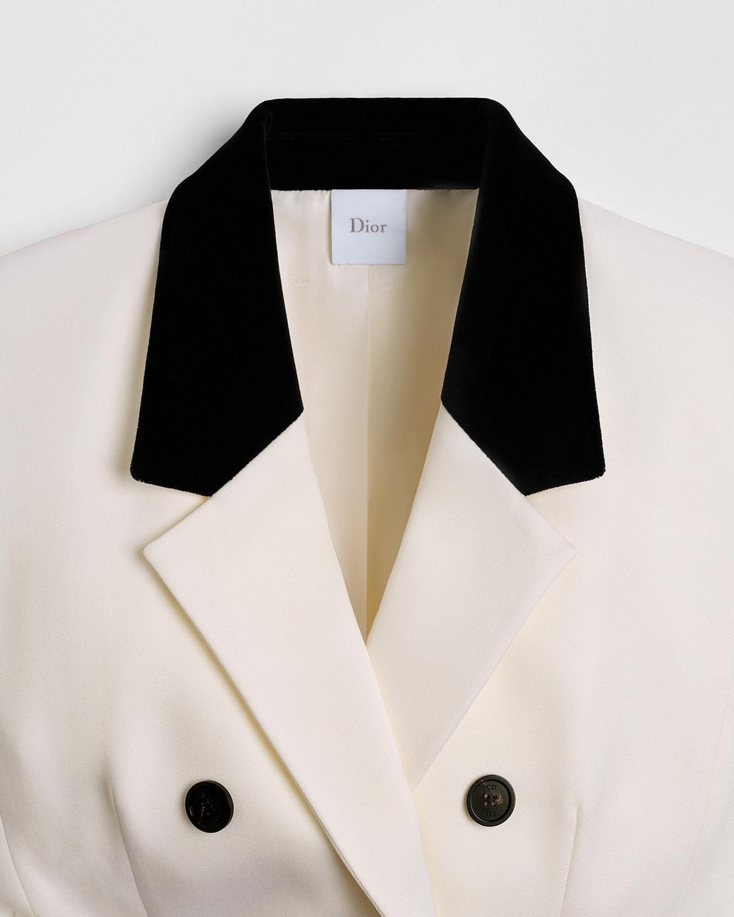 Dior White Mid-Length Flared Blazer Dress