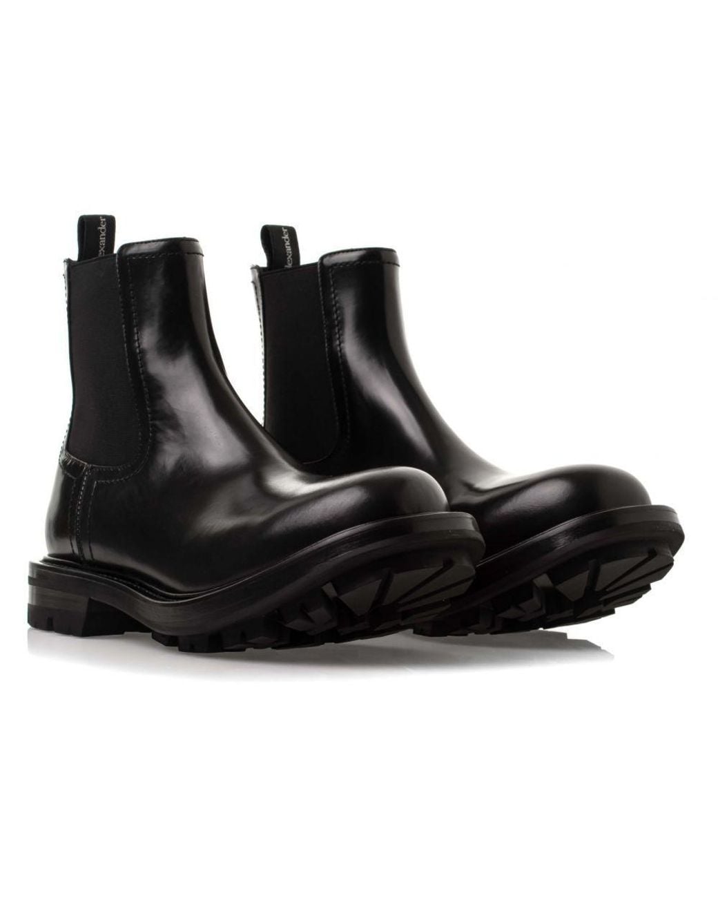 McQueen Black Watson Chelsea Boots for men