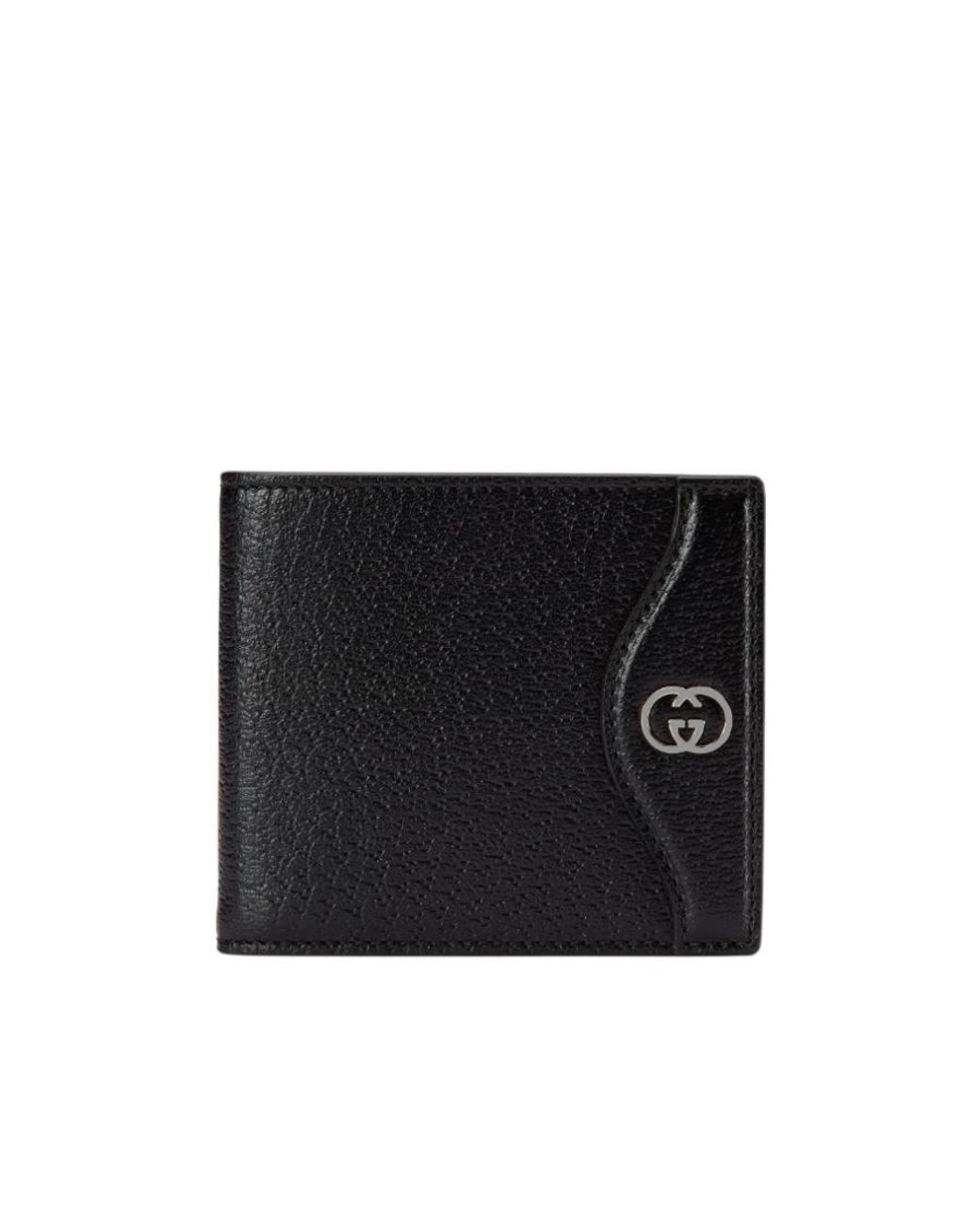 Gucci Black Interlocking G Card Case Wallet for men