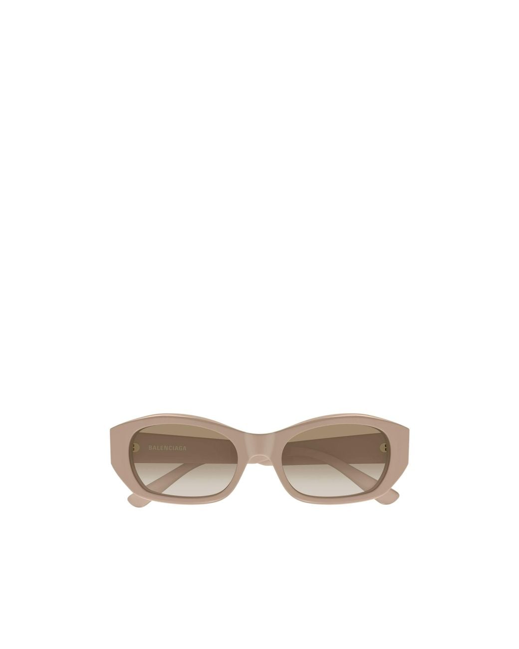 Balenciaga White Eyewear Oval Frame Sunglasses