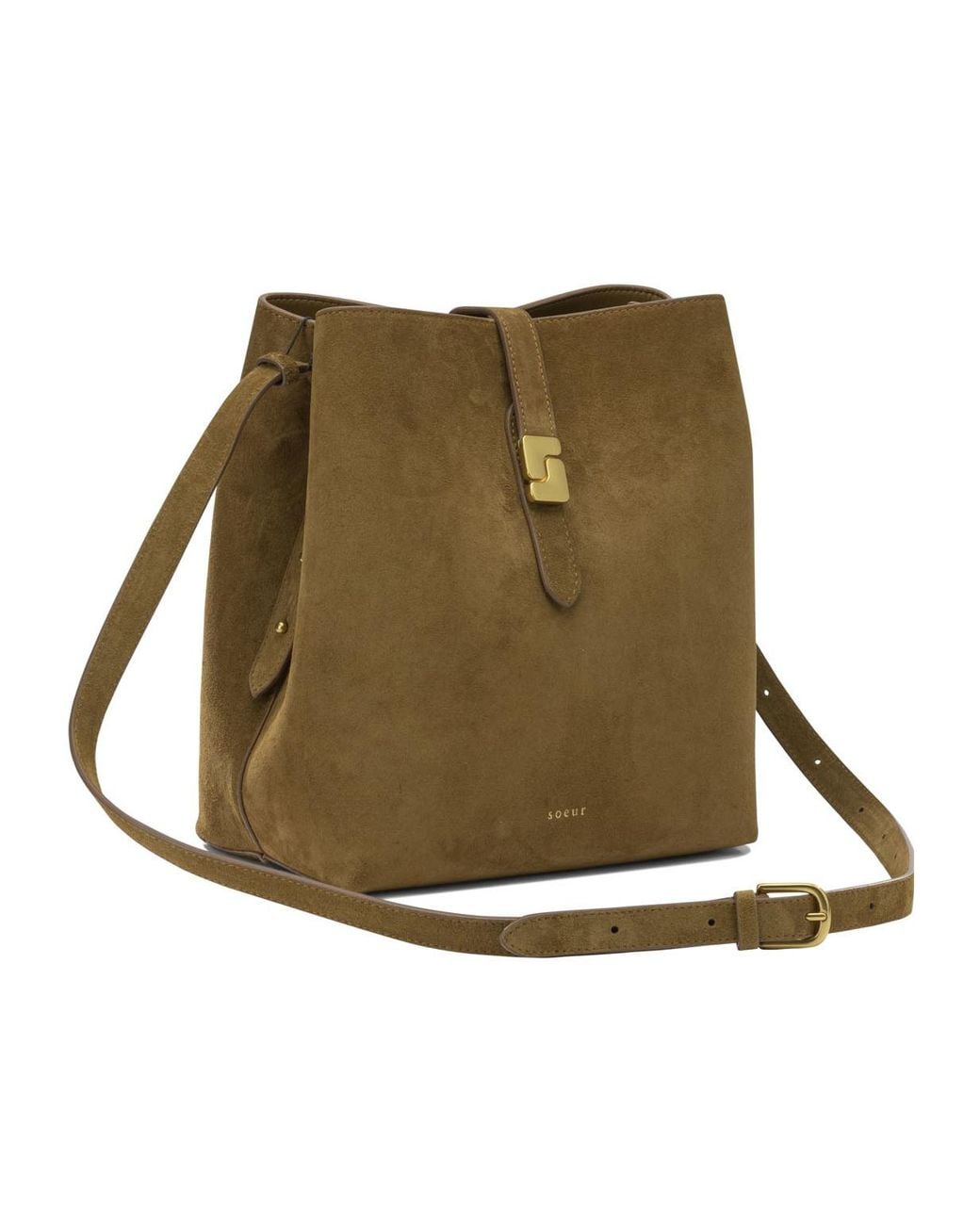 Soeur Multicolor Bello Suede Shoulder Bag