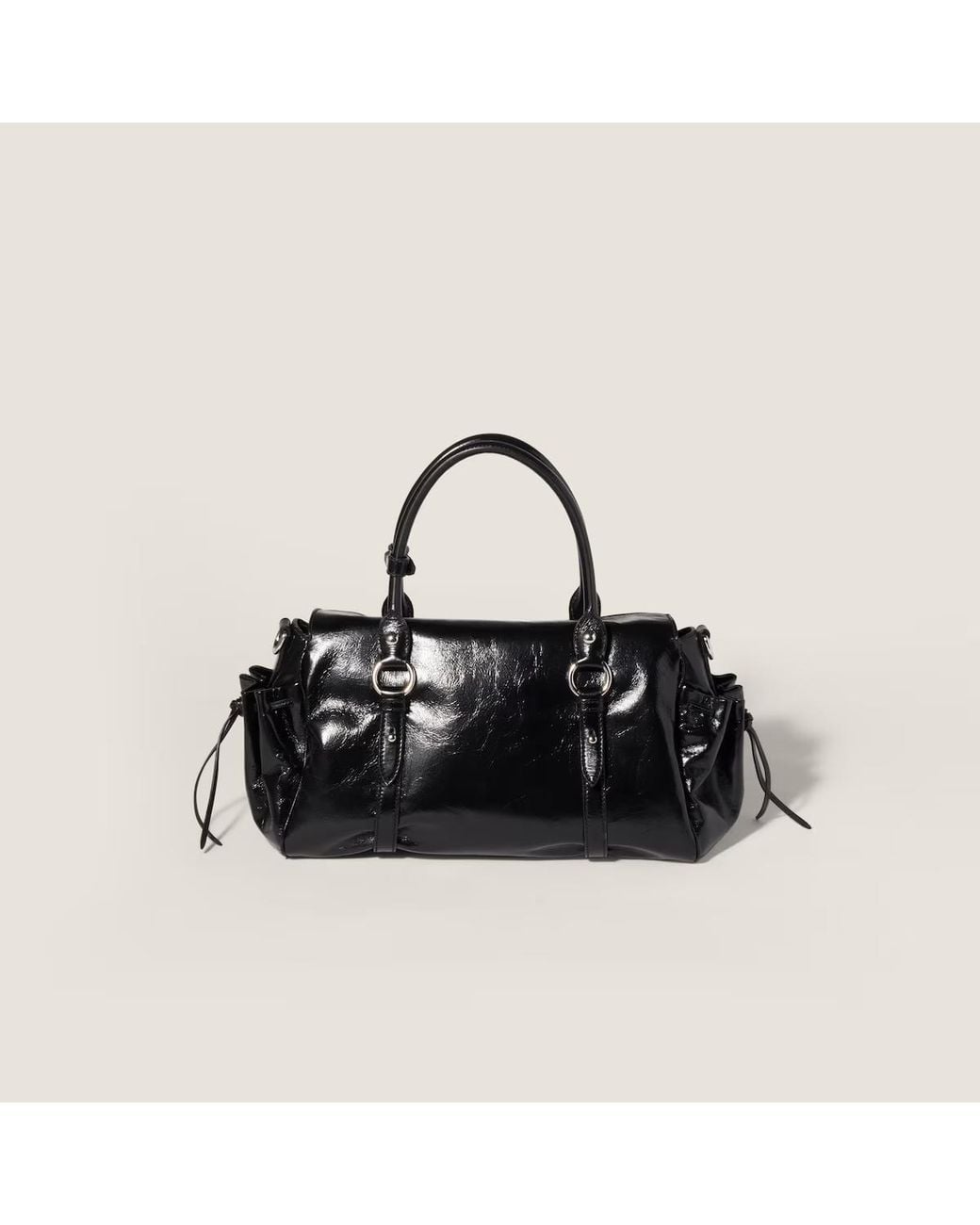 Miu Miu Black Shiny Leather Bag