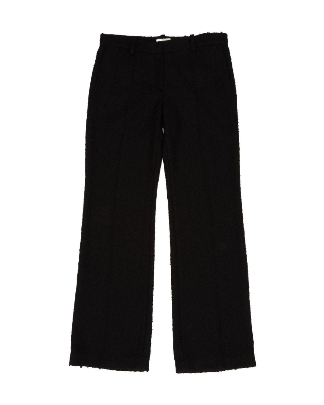 Magda Butrym Black Flared Tailored Bouclé Trousers