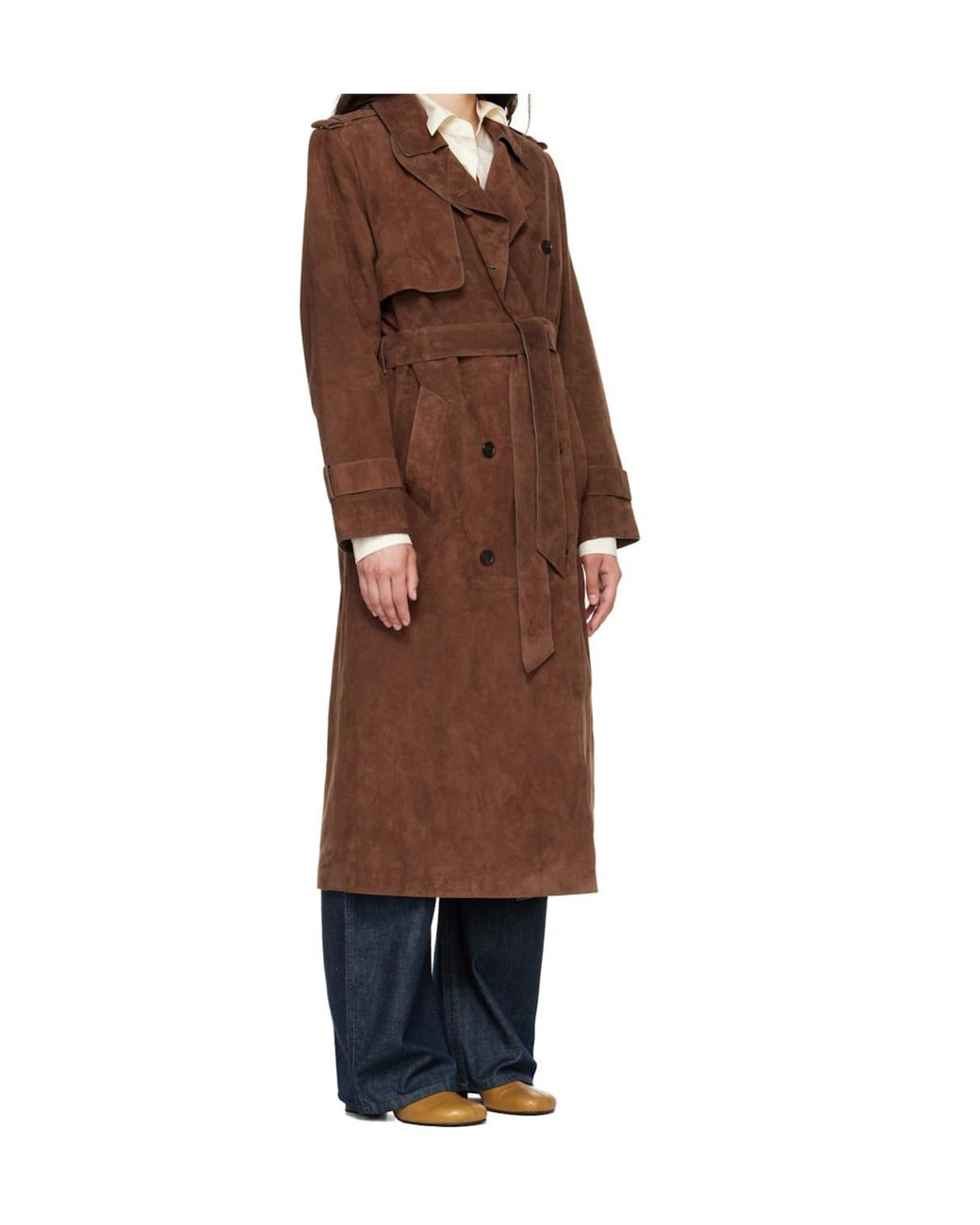 Mackage Brown Gael-Su Oversized Long-Sleeve Trench Coat