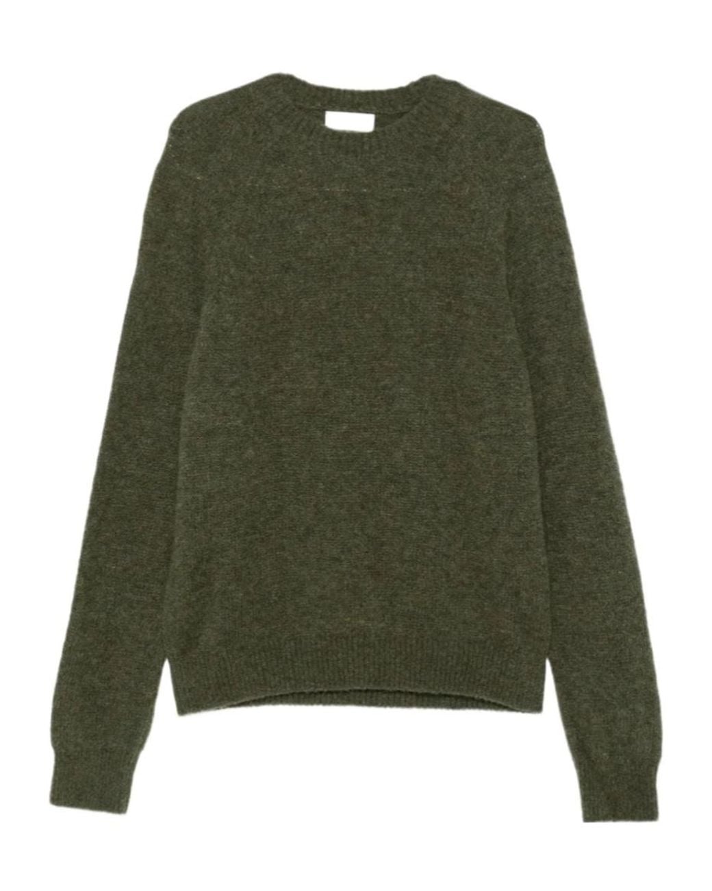Dries Van Noten Green Long Sleeve Crewneck Jumper for men