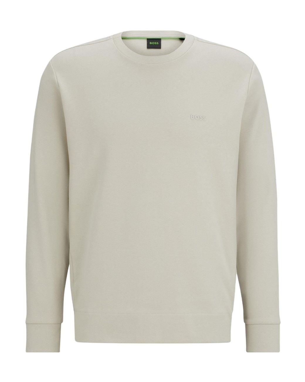 Boss White Crewneck Sweatshirt for men