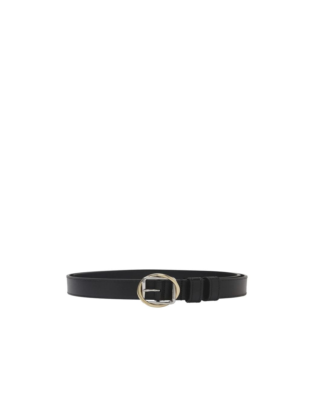 Jacquemus White Logo Engraved Buckle Belt