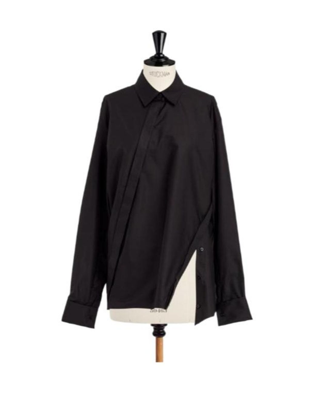 Dior Black Blouse With Oblique Closure