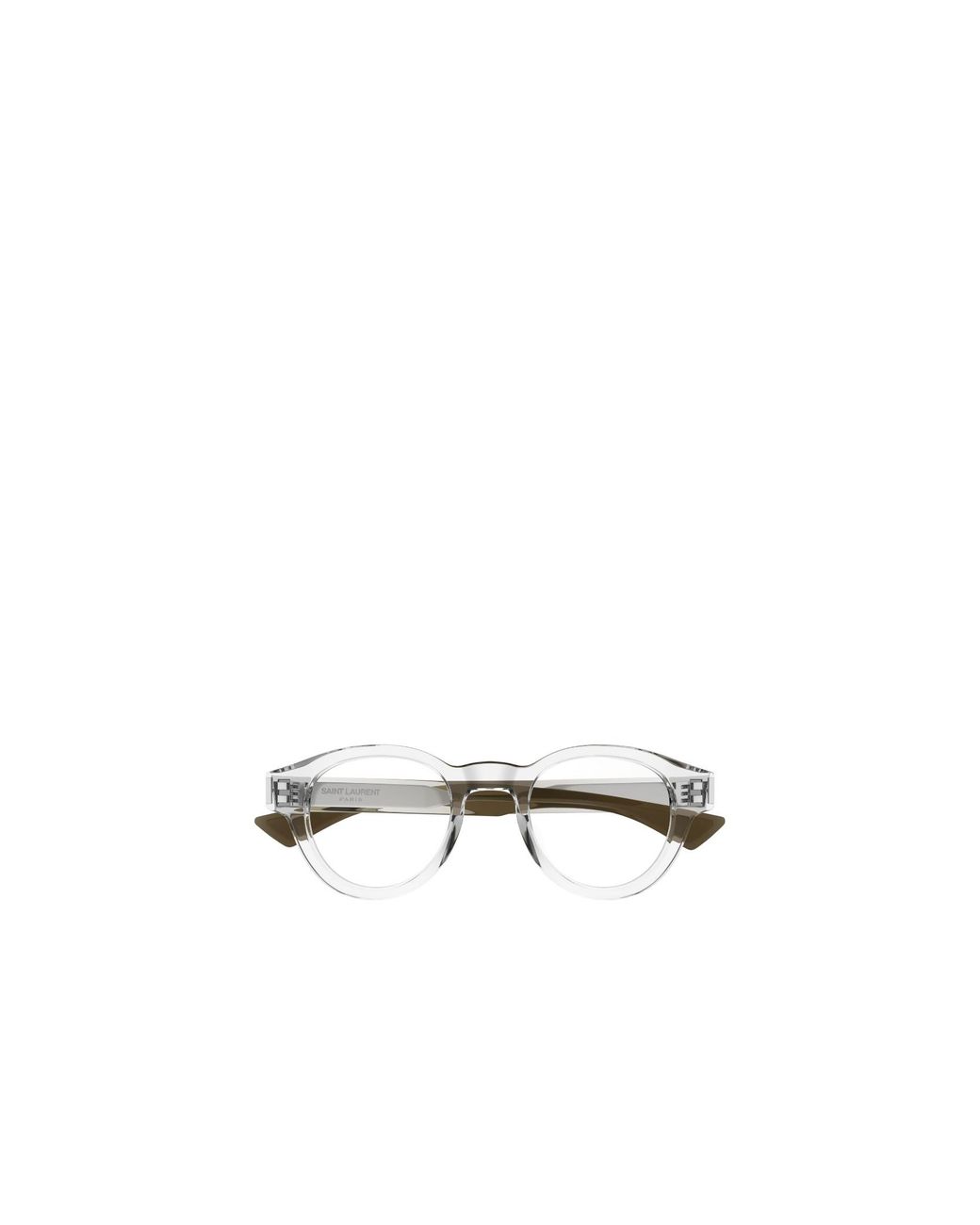 Saint Laurent White Eyewear Sl 792 Round Glasses for men