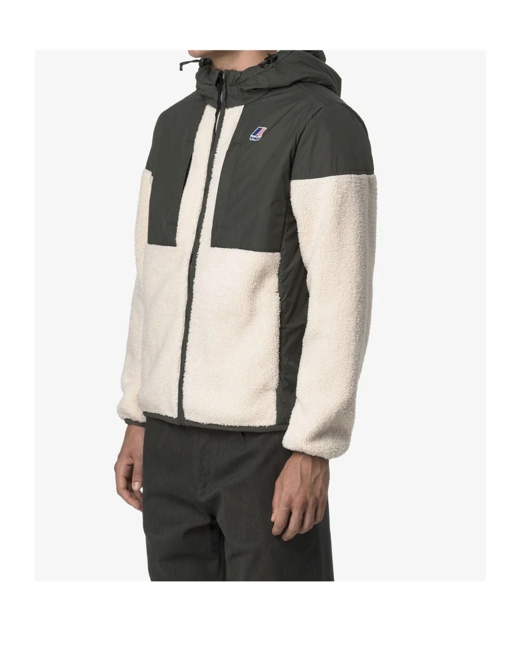 K-Way Multicolor Samson 4.0 Teddy Hooded Jacket for men