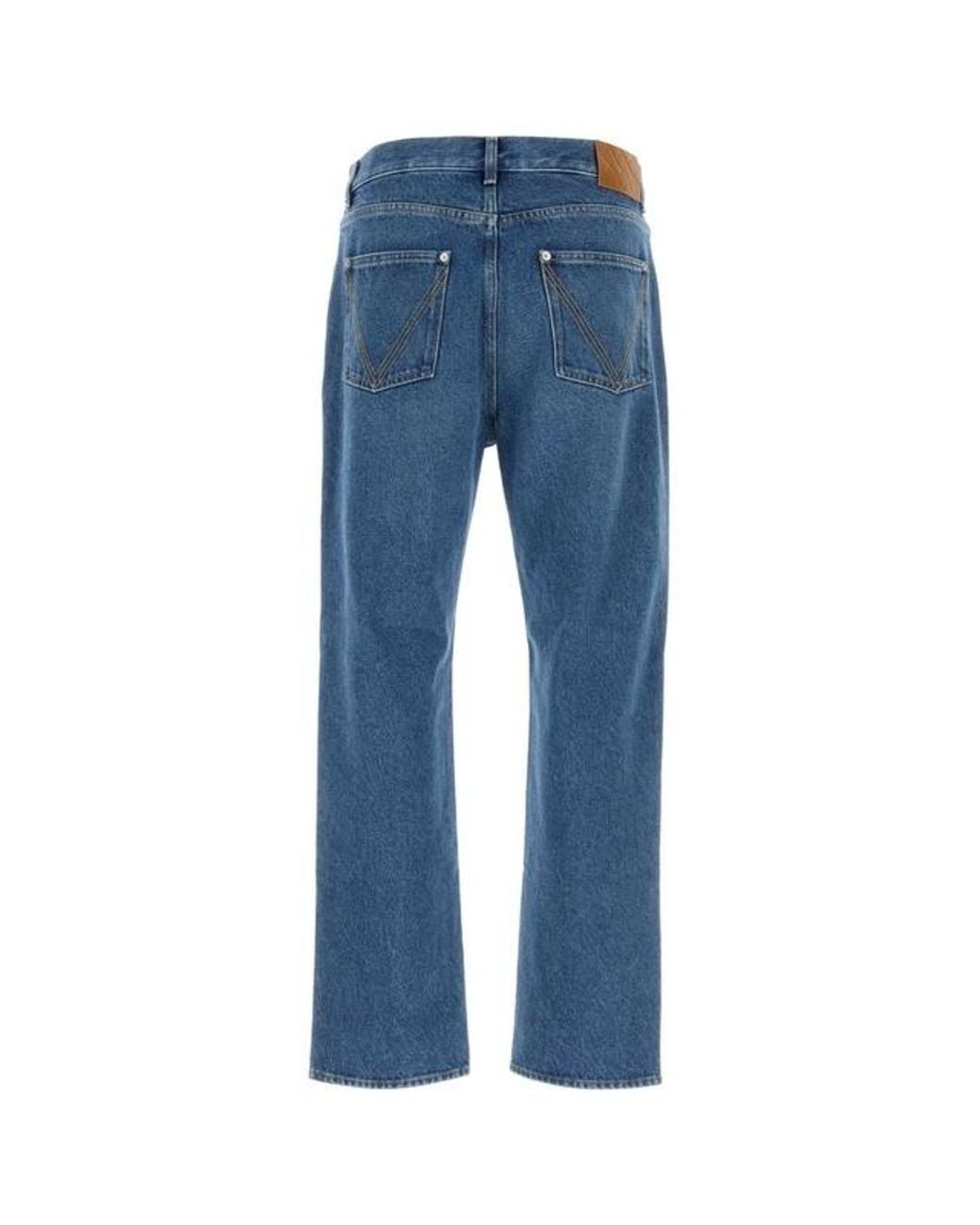 Bottega Veneta Blue Straight Leg Jeans for men